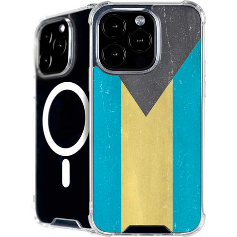 Bahamas Flag Distressed iPhone 16 Pro MagSafe Case