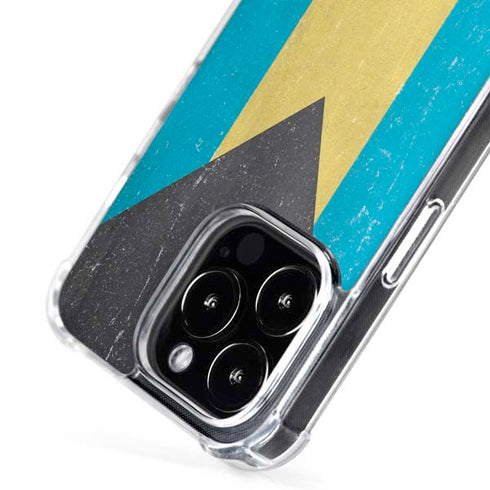 Bahamas Flag Distressed iPhone 16 Pro Max MagSafe Case