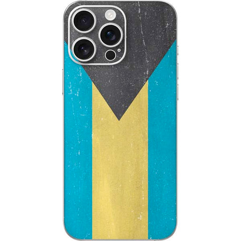 Bahamas Flag Distressed iPhone 16 Pro Max Skin