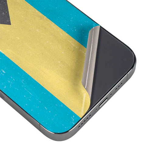 Bahamas Flag Distressed iPhone 16 Pro Max Skin