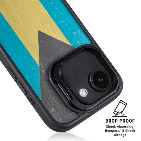 Bahamas Flag Distressed iPhone 16e Kickstand Case
