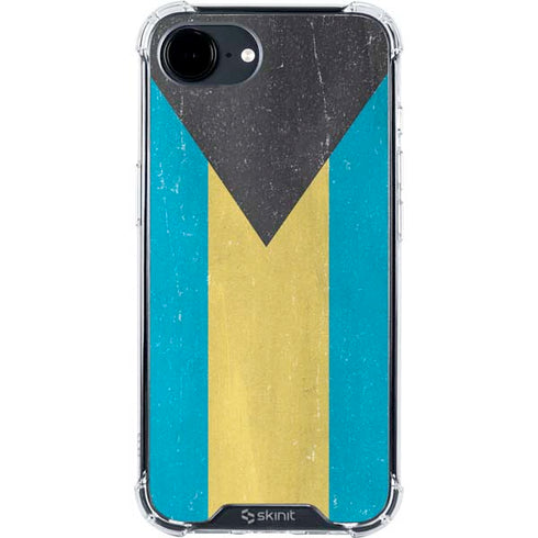 Bahamas Flag Distressed iPhone 16e Clear Case