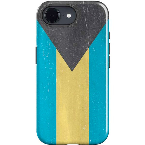Bahamas Flag Distressed iPhone 16e Impact Case
