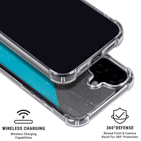 Bahamas Flag Distressed iPhone 17 Clear Case