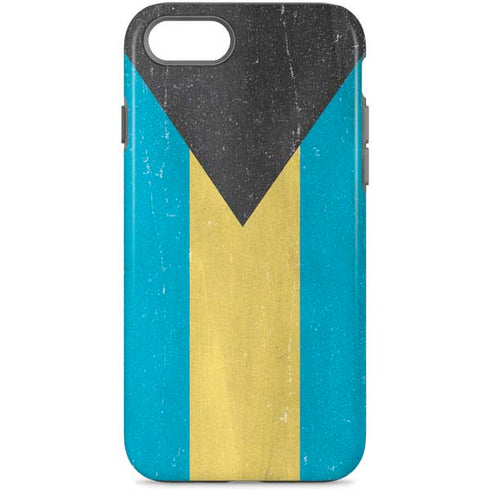 Bahamas Flag Distressed iPhone Cases