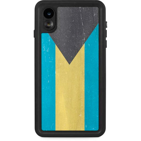 Bahamas Flag Distressed iPhone Cases