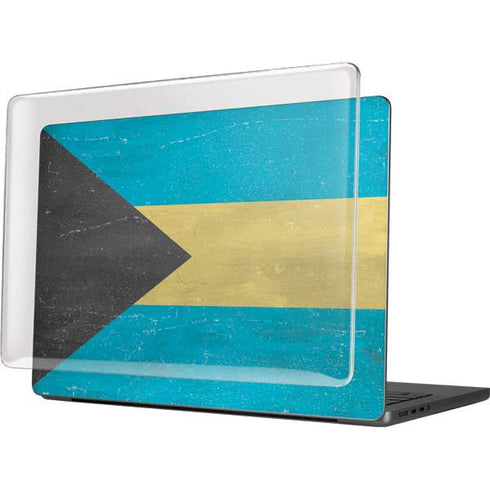 Bahamas Flag Distressed MacBook Pro 14in (2021-24) Case plus Skin