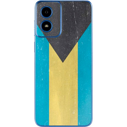 Bahamas Flag Distressed Moto G Play 4G (2024) Skin