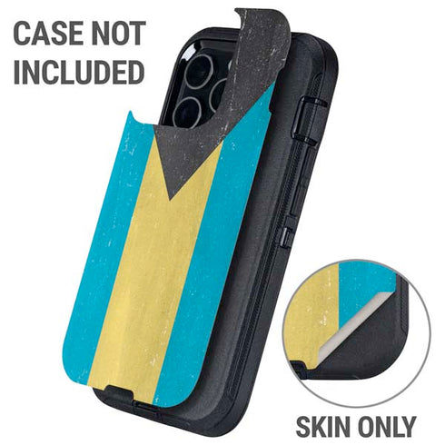 Bahamas Flag Distressed Otterbox Defender iPhone Skin