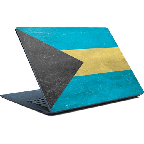 Bahamas Flag Distressed Surface Laptop Skin