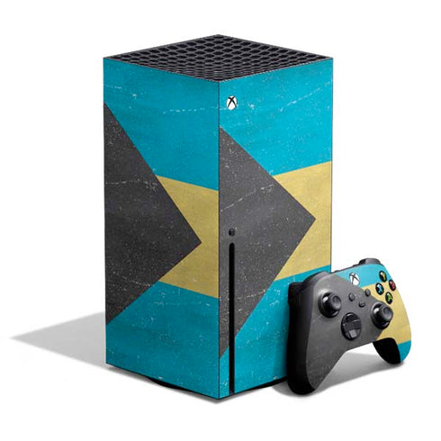 Bahamas Flag Distressed Xbox Series X Skins