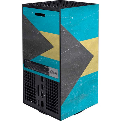 Bahamas Flag Distressed Xbox Series X Bundle Skin