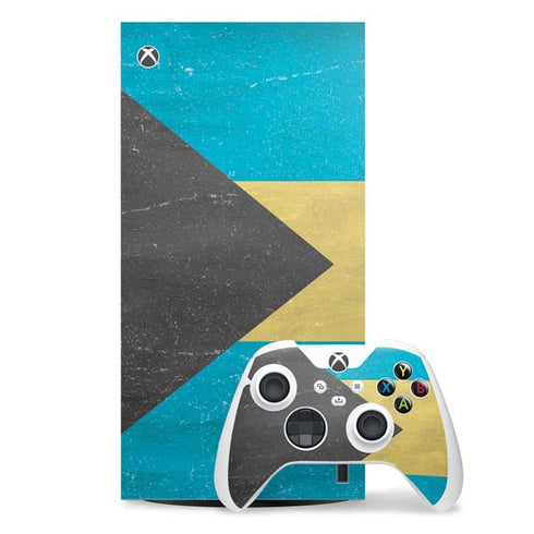 Bahamas Flag Distressed Xbox Series X Skins