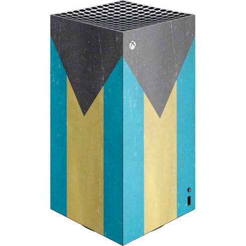 Bahamas Flag Distressed XBox Series X Digital Edition Console Skin