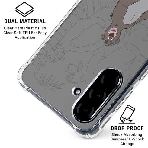 Disney Jungle Book Baloo Portrait Galaxy A36 5G Clear Case