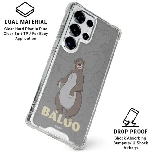 Disney Jungle Book Baloo Portrait Galaxy S25 Ultra Clear Case