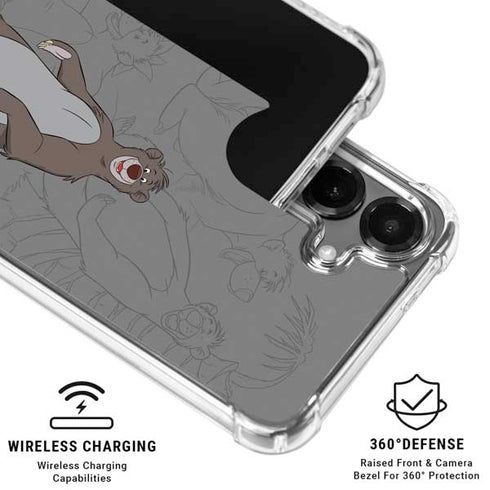 Disney Jungle Book Baloo Portrait Galaxy S26 Plus Clear Case