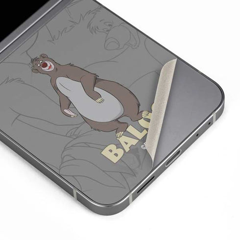 Disney Jungle Book Baloo Portrait Galaxy Z Flip6 Skin