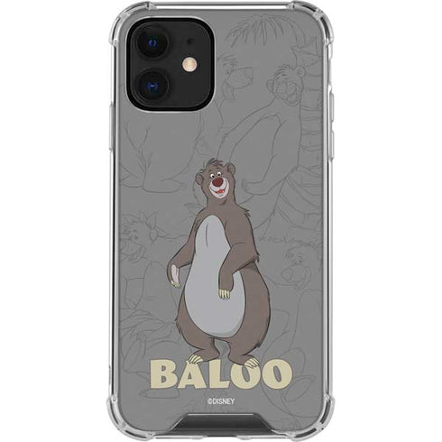 Disney Jungle Book Baloo Portrait iPhone 12 Clear Case