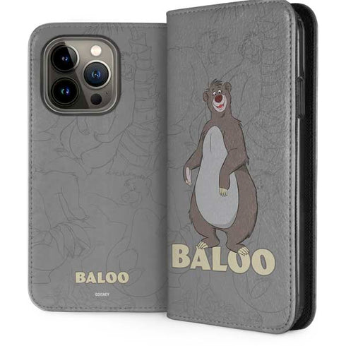 Disney Jungle Book Baloo Portrait iPhone 13 Pro Folio Case