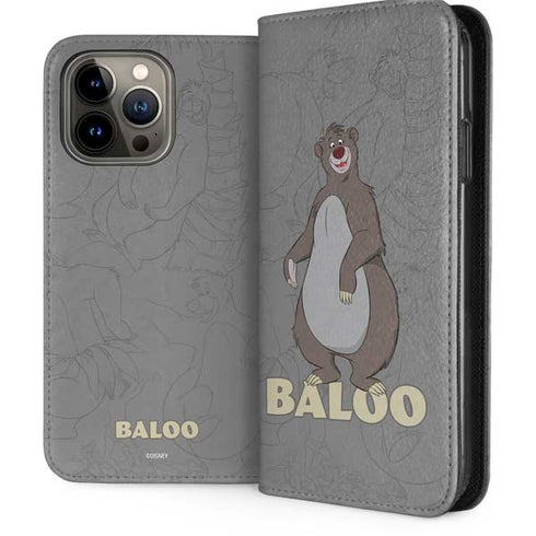 Disney Jungle Book Baloo Portrait iPhone 13 Pro Max Folio Case