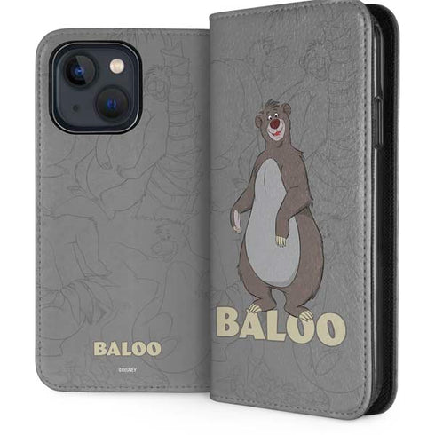 Disney Jungle Book Baloo Portrait iPhone 14 Folio Case