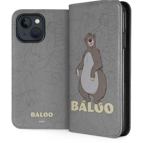 Disney Jungle Book Baloo Portrait iPhone 14 Plus Folio Case