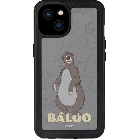 Disney Jungle Book Baloo Portrait iPhone 15 Plus Waterproof Case