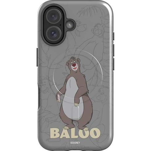 Disney Jungle Book Baloo Portrait iPhone 16 Magsafe Impact Case