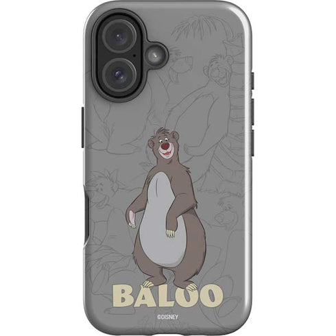 Disney Jungle Book Baloo Portrait iPhone 16 Plus Impact Case