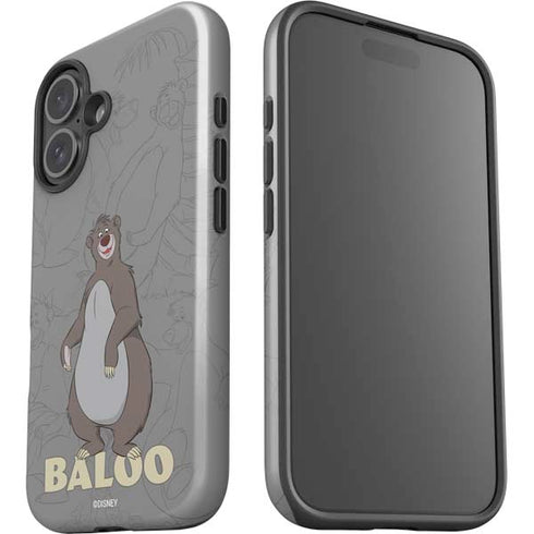 Disney Jungle Book Baloo Portrait iPhone 16 Plus Impact Case