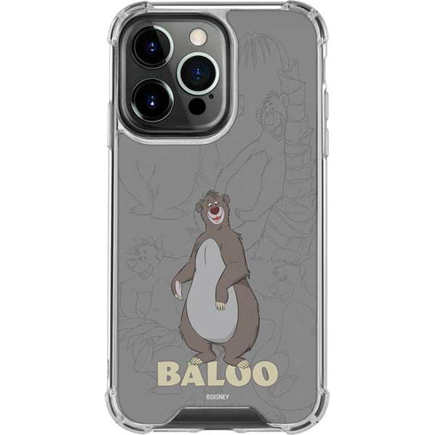 Disney Jungle Book Baloo Portrait iPhone 16 Pro Clear Case