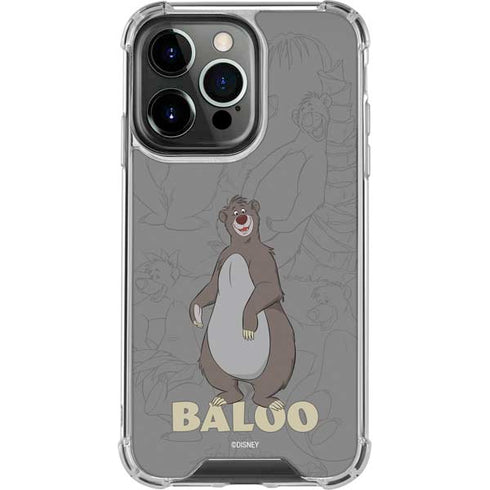 Disney Jungle Book Baloo Portrait iPhone 16 Pro Max Clear Case
