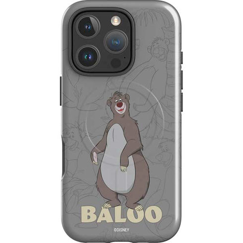 Disney Jungle Book Baloo Portrait iPhone 16 Pro Max Magsafe Impact Case