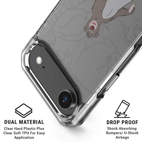 Disney Jungle Book Baloo Portrait iPhone 17 Air Clear Case