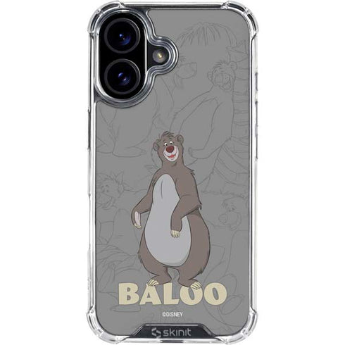 Disney Jungle Book Baloo Portrait iPhone 17 Clear Case