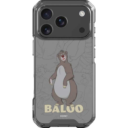 Disney Jungle Book Baloo Portrait iPhone 17 Pro Clear Case
