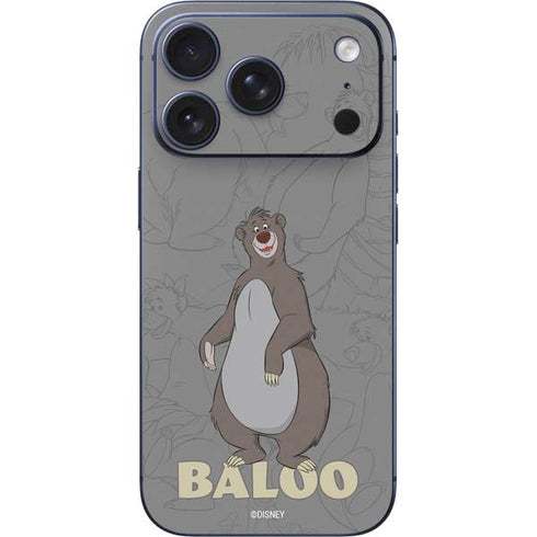 Disney Jungle Book Baloo Portrait iPhone 17 Pro Skin