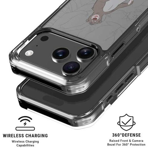 Disney Jungle Book Baloo Portrait iPhone 18 Pro Clear Case
