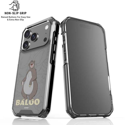 Disney Jungle Book Baloo Portrait iPhone 18 Pro Clear Case