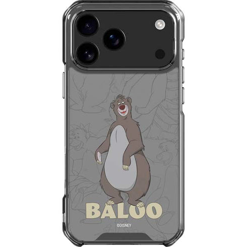 Disney Jungle Book Baloo Portrait iPhone 18 Pro Max Clear Case