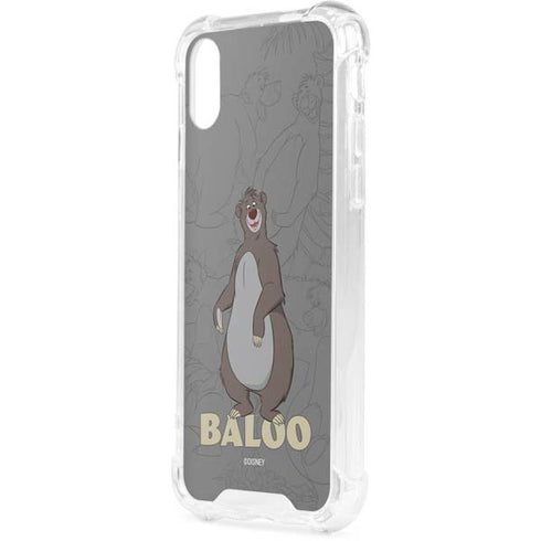 Disney Jungle Book Baloo Portrait iPhone XS Clear Case