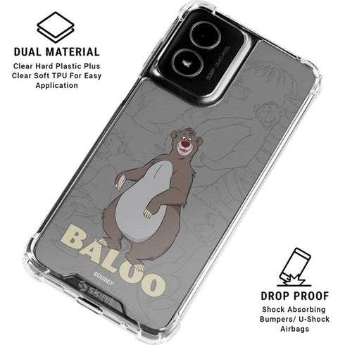 Disney Jungle Book Baloo Portrait Moto G Power 5G (2024) Clear Case