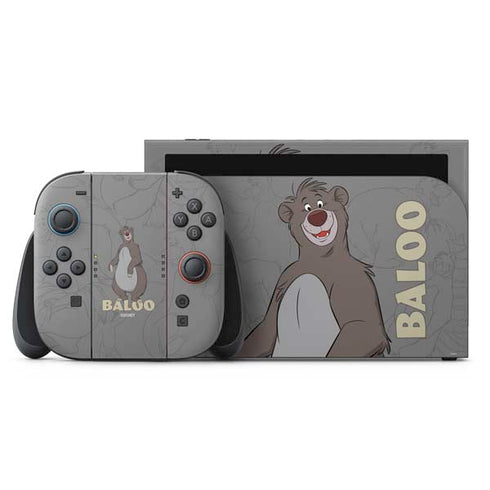 Disney Jungle Book Baloo Portrait Nintendo Skins