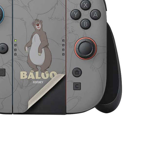 Disney Jungle Book Baloo Portrait Nintendo Switch 2 (2025) Joy-Con Controller Skin