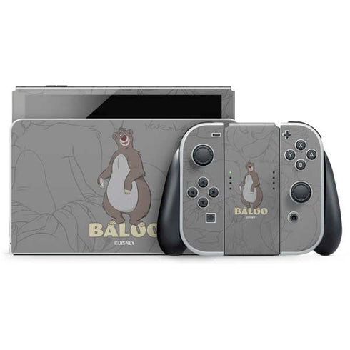 Disney Jungle Book Baloo Portrait Nintendo Skins