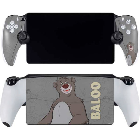 Disney Jungle Book Baloo Portrait PlayStation Portal Remote Player Skin