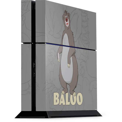 Disney Jungle Book Baloo Portrait PS4 Console Skin