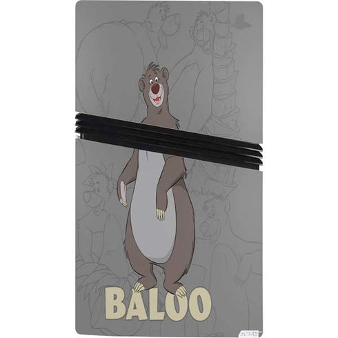 Disney Jungle Book Baloo Portrait PS5 Pro Console Skin