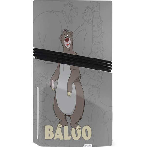 Disney Jungle Book Baloo Portrait PS5 Pro Disk Bundle Skin